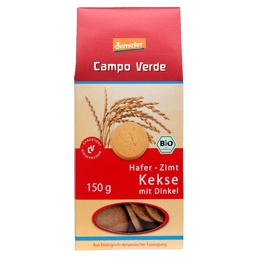 Campo Verde Bio demeter Hafer-Zimt Kekse mit Dinkel 150g
